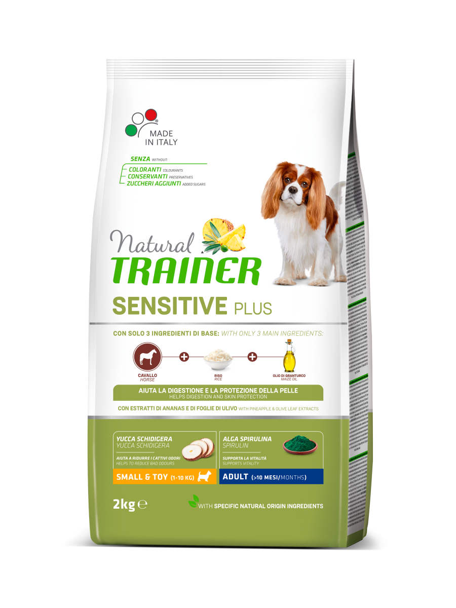 Sensitive Plus Small&Toy Adult con cavallo-riso-olio