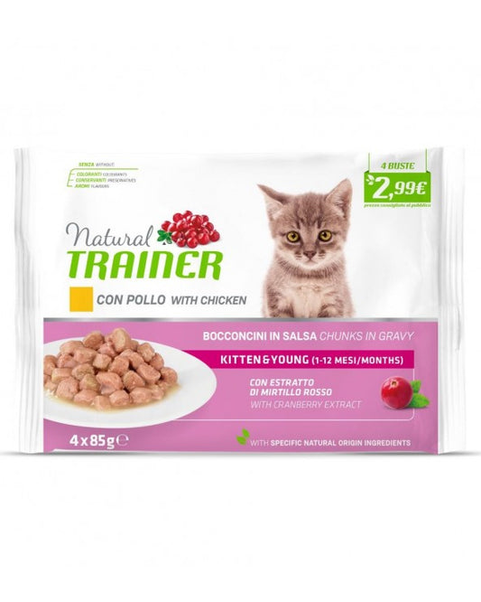 NATURAL TRAINER FLOW PACK KITTEN E YOUNG POLLO 85GX4