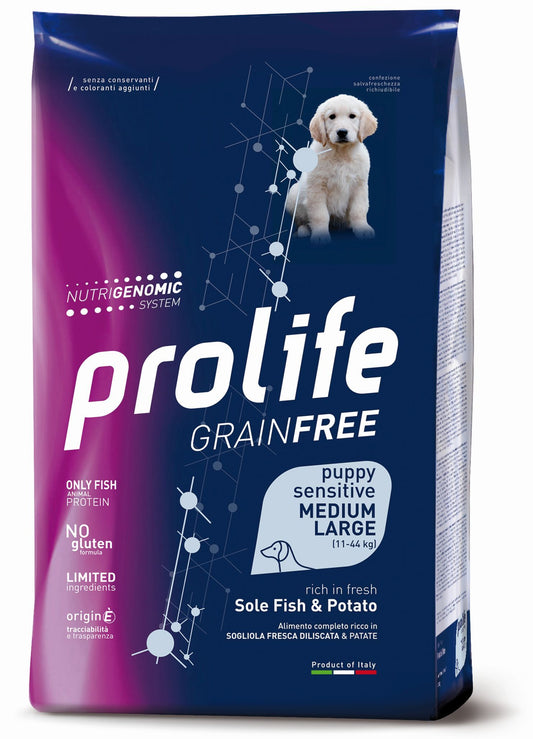 Grain Free Puppy Sensitive Sole Fish & Potato - Medium/Large